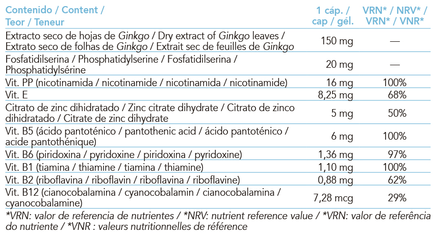 Natural product from Intersa Labs for mental agility with bacopa and ginseng.